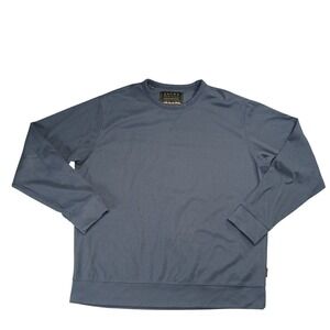 Jachs NY Soft Touch Fleece Crewneck Sweatshirt Premium Pullover Large Navy Blue